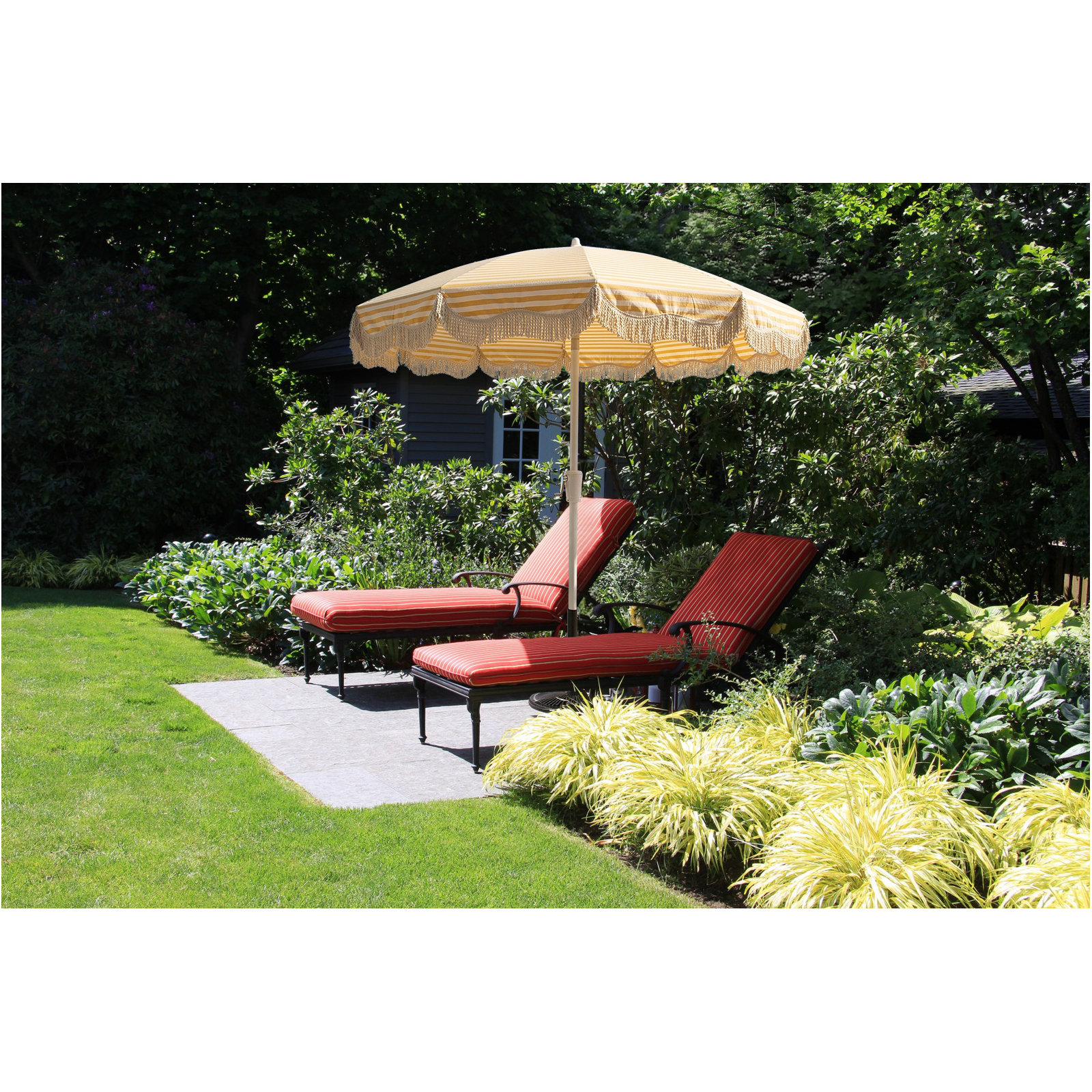Lillie 7.5ft Garden Market Umbrella, Sail Away Sunflower