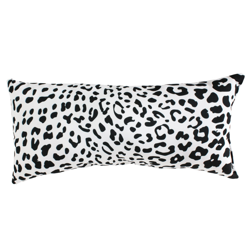 Animal Print Reversible Throw Pillow, Snow