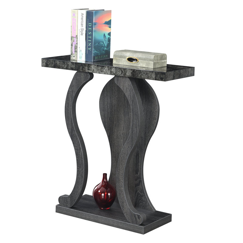 Hubbert 31.5'' Console Table, Gray, 34" H x 31.5" W x 11.5" D
