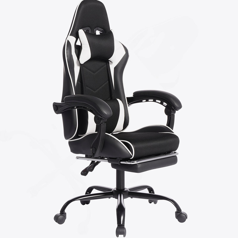 Fauteuil de jeu ergonomique en E-Sports avec massage et cuir PU, confortable et sécuritaire pour une utilisation prolongée