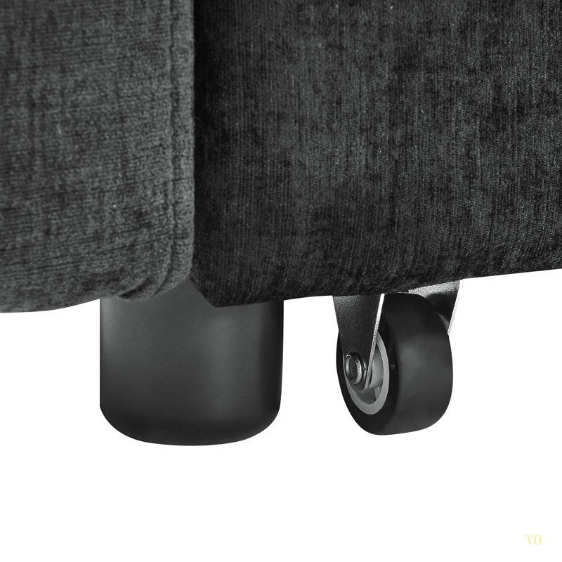 Loveseats Sofa Bed With Pull-Out Bed,Adjsutable Back And Two Arm Pocket