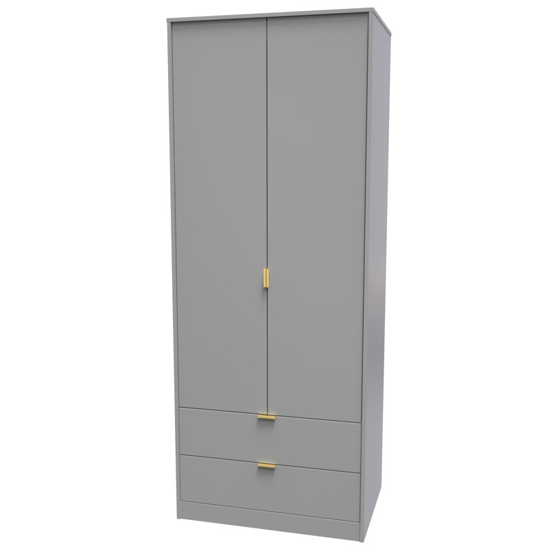 Bibek Manufactured Wood Wardrobe, Dusk Grey