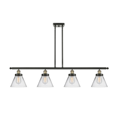 Luminaire pour îlot 4 lumières Cone
