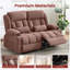 Causeuse inclinable avec dossier ergonomique, porte-gobelets et poches latérales, pour le salon-133604635