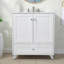 Meuble-lavabo simple autoportant 30 po avec plateau en céramique