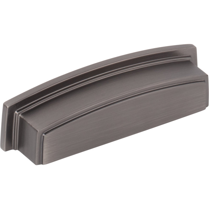 Cup / Bin Pull, Brushed Pewter
