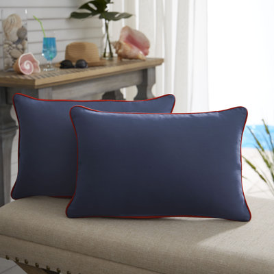 Outdoor Reversible Throw Pillow