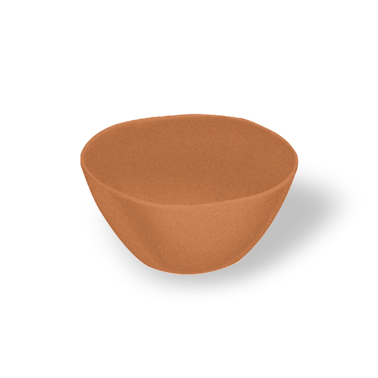 Laya Matte Melamine Rice Bowl, Brown