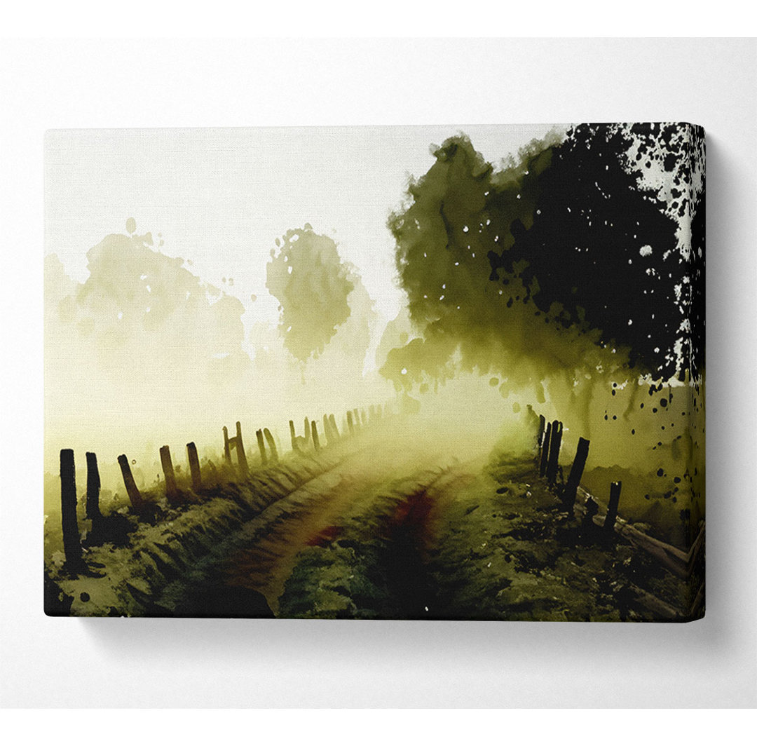 Country Lane Mist - Kunstdrucke auf Leinwand