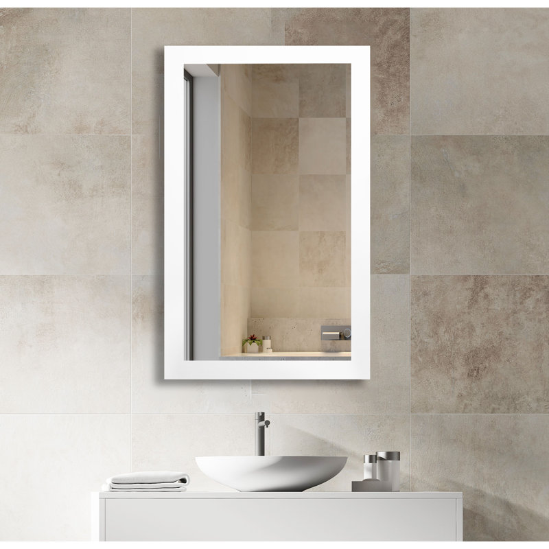 Gollu Engineered Wood Mirror, White , 66" x 31"