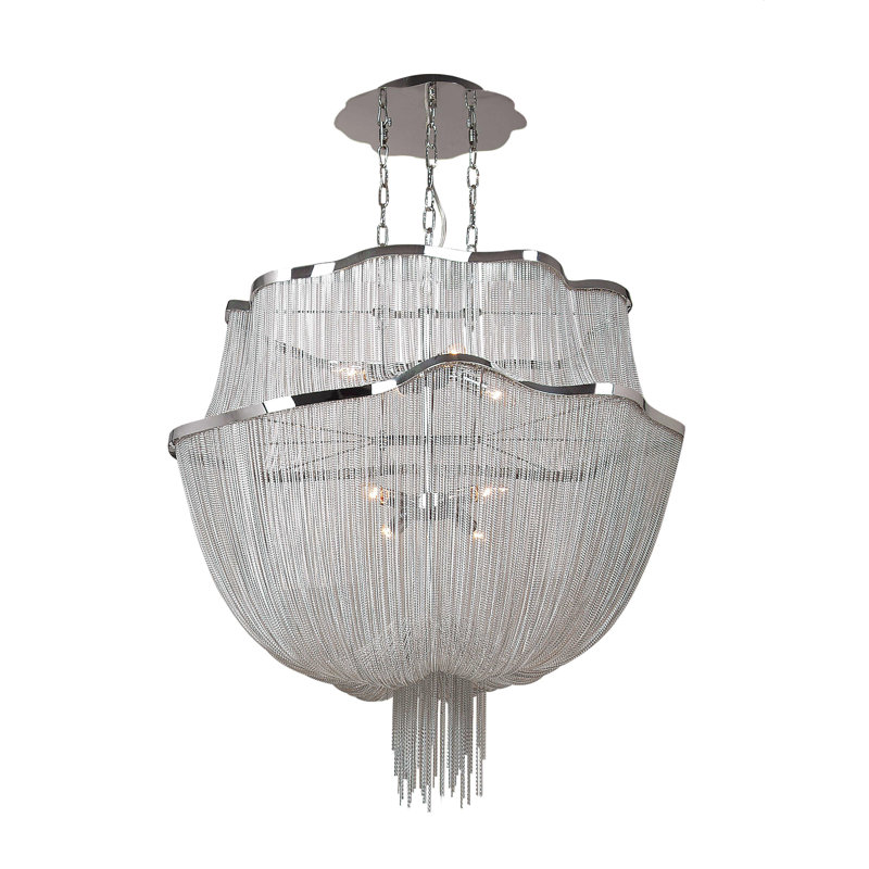 Lustre géométrique à 8 lumières Jermira
