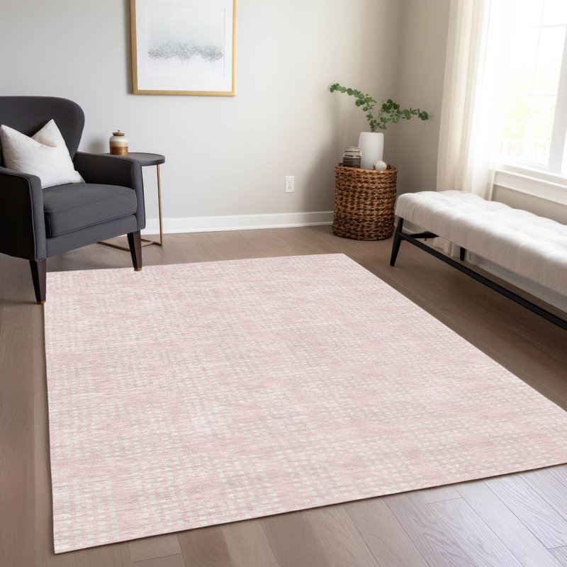 Malek Indoor/Outdoor Area Rug with Non-Slip Backing, Rectangle 10' x 14'