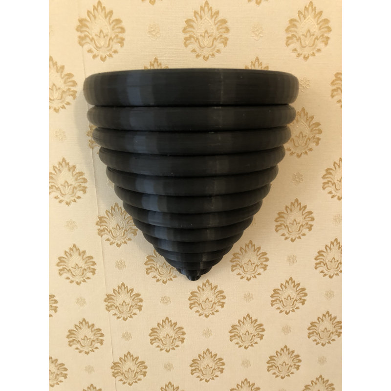 Modern Furniture Wall Decor on Resin, Black