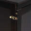Grand lit escamotable Murphy avec portes en bois, faux tiroirs, pieds en métal, espresso-1755769713