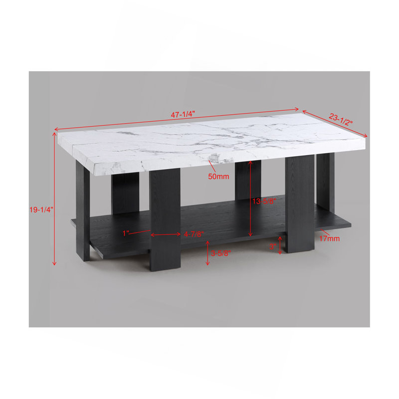 Ensemble 3 pièces gris avec plateau de table blanc et deux tables de bout assorties