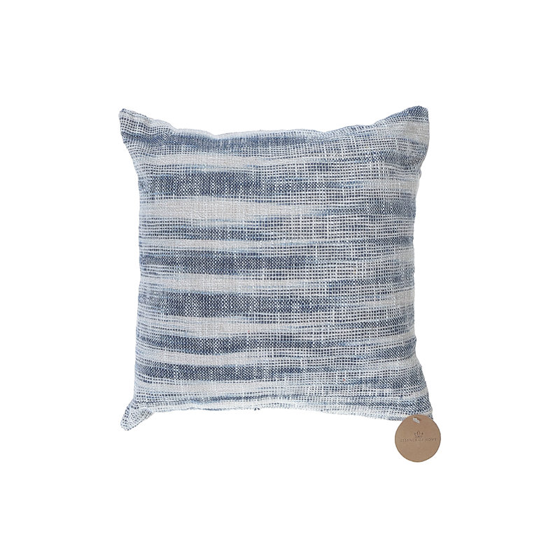 Striped Cotton Throw Pillow
