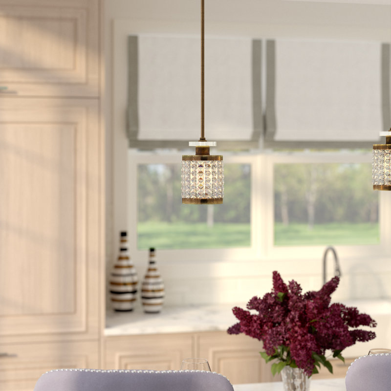 Belisle 1 - Light Cylinder Pendant, Palacial Bronze