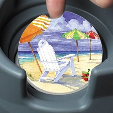 Sous-verres de plage absorbant stone