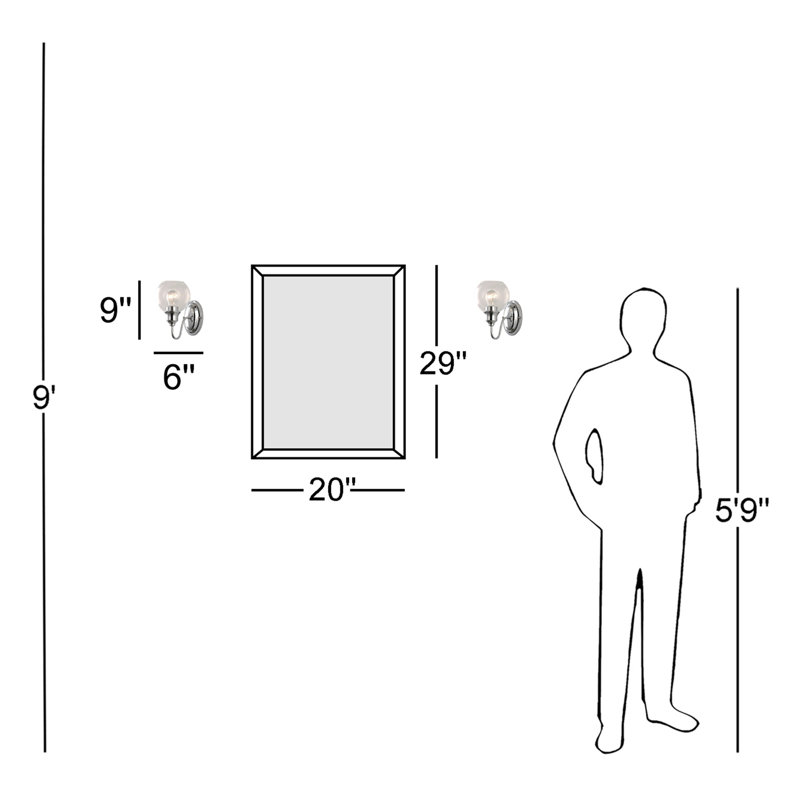 Hunley Armed Sconce, Clear, Polished Chrome