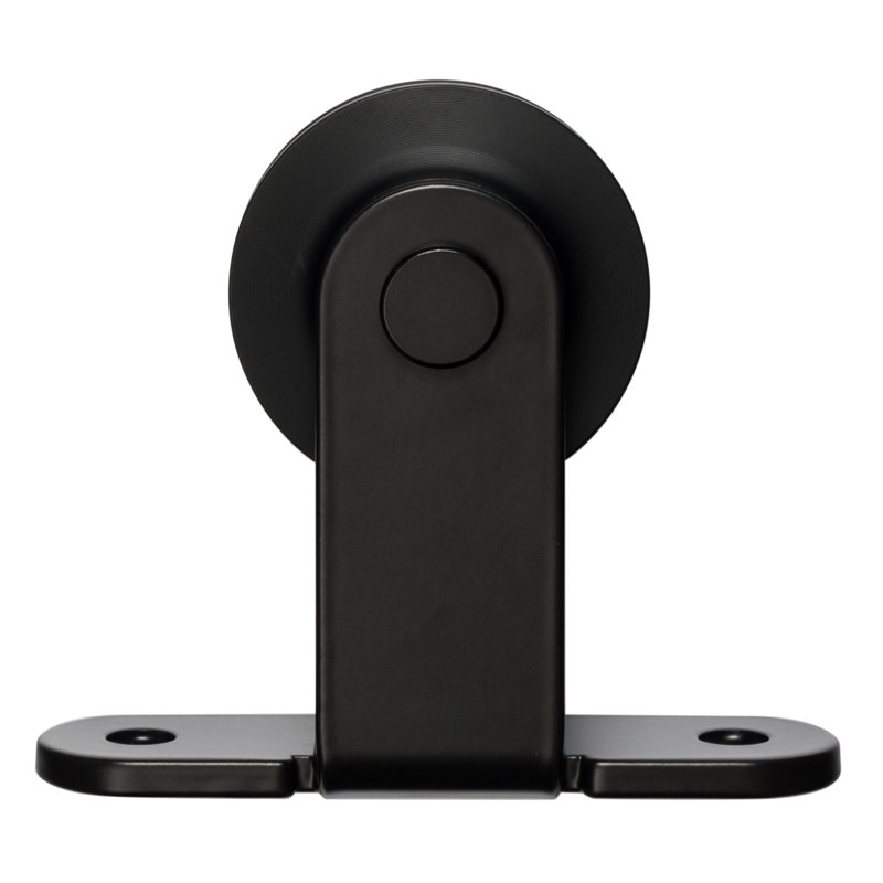 Flat Black Top Mounted Barn Door Roller