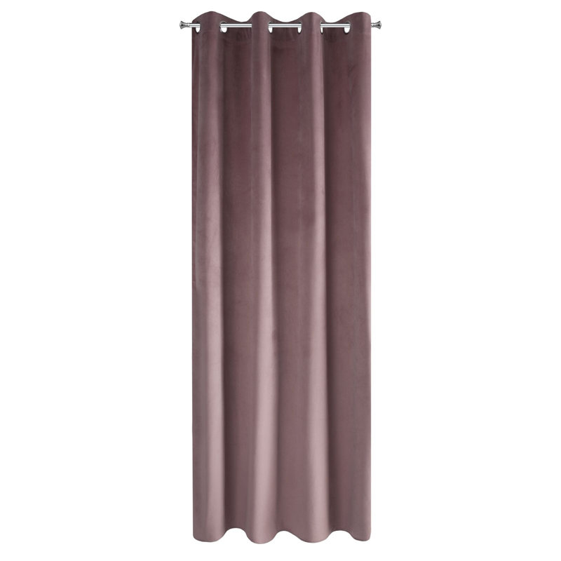 Tavarozzi Eyelet Blackout Curtain, Pink