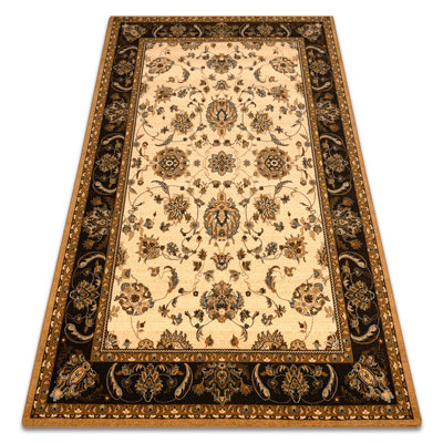 Devun Rectangle Oriental Wool Area Rug