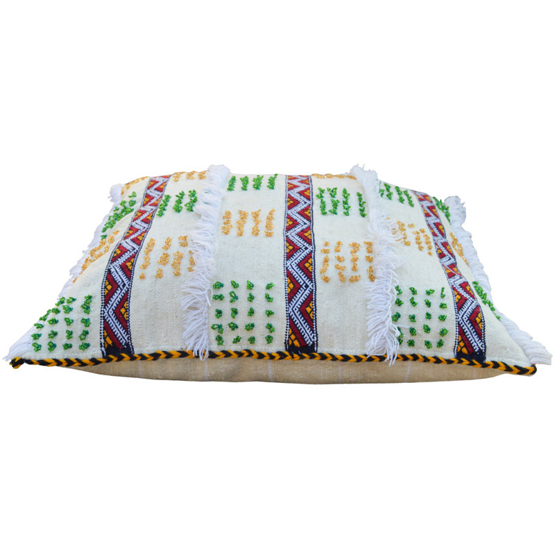 Coussin lombaire en laine, Beige