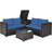 Margriete 4 - Person Patio Conversation Set with Cushions-639592231