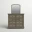 Commode double 9 tiroirs avec miroir Sallysue