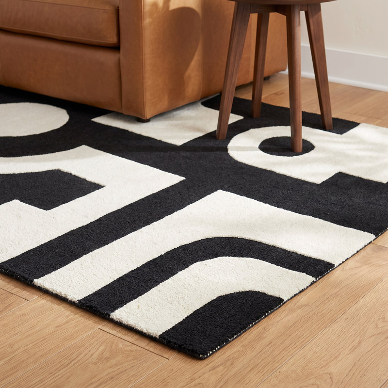Rino Wool Abstract Indoor Rug, Rectangle 2' x 3'