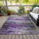 Machine Washable Indoor/Outdoor Xhevrie Purple Rug
