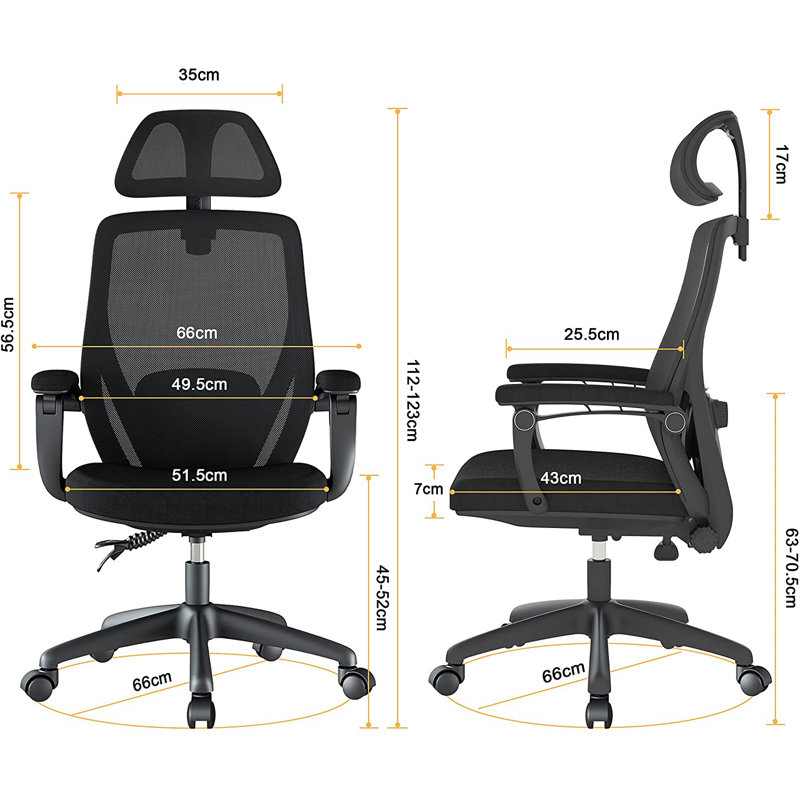 Office Chair with Headrest
