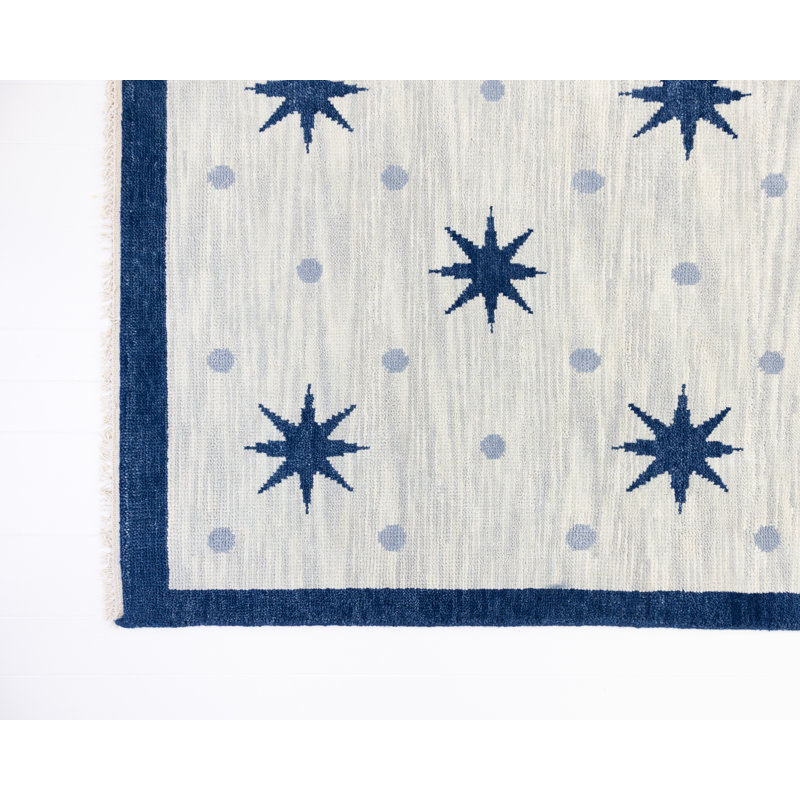 Lawson Hand Knotted Wool Starburst Area Rug, Square 12'