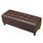 45" Tufted Faux Leather Storage Bench Ottoman For Living Room-1596714809