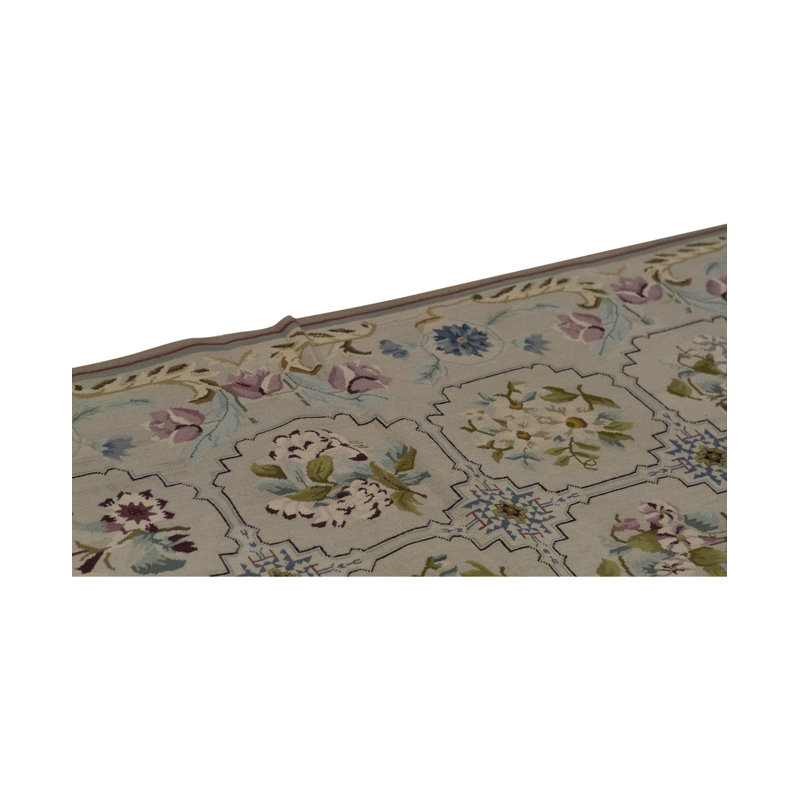 Hand-Knotted High-Quality Gray Area Rug