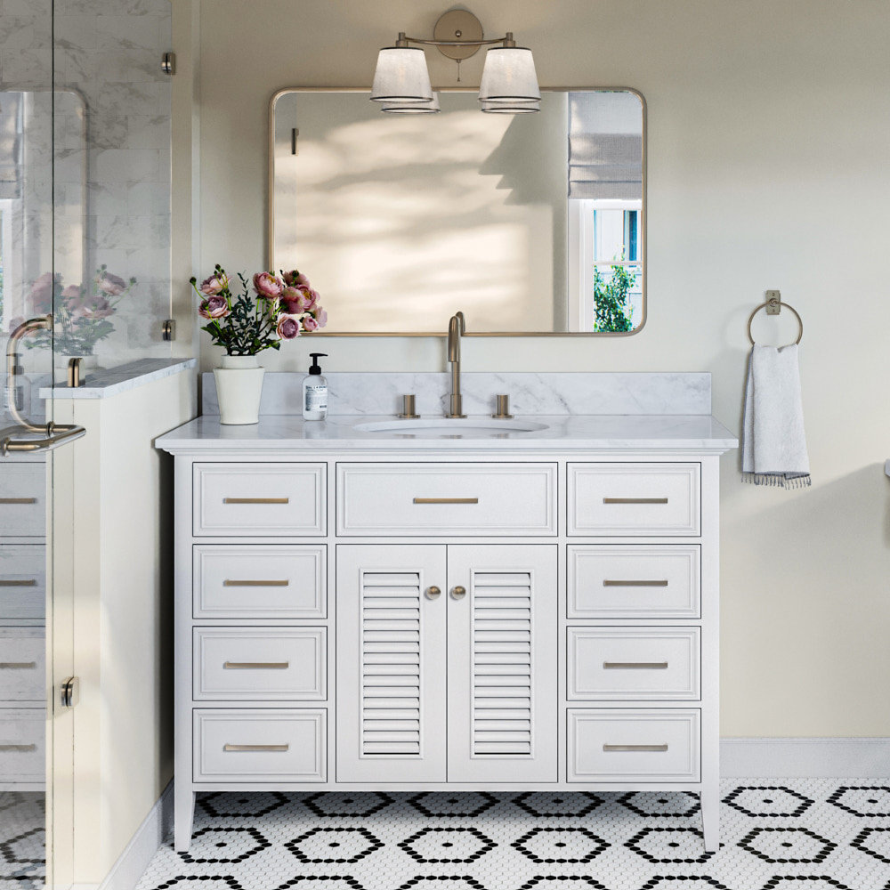 49'' Single Bathroom Vanity, White