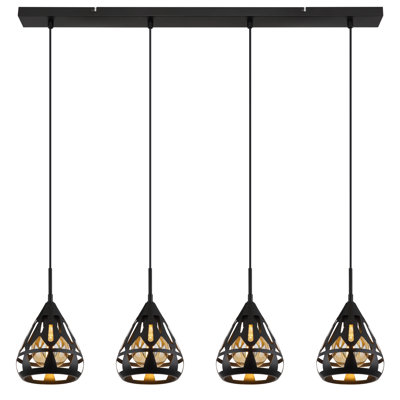 Anngie 4 - Light Matte Black Pendant