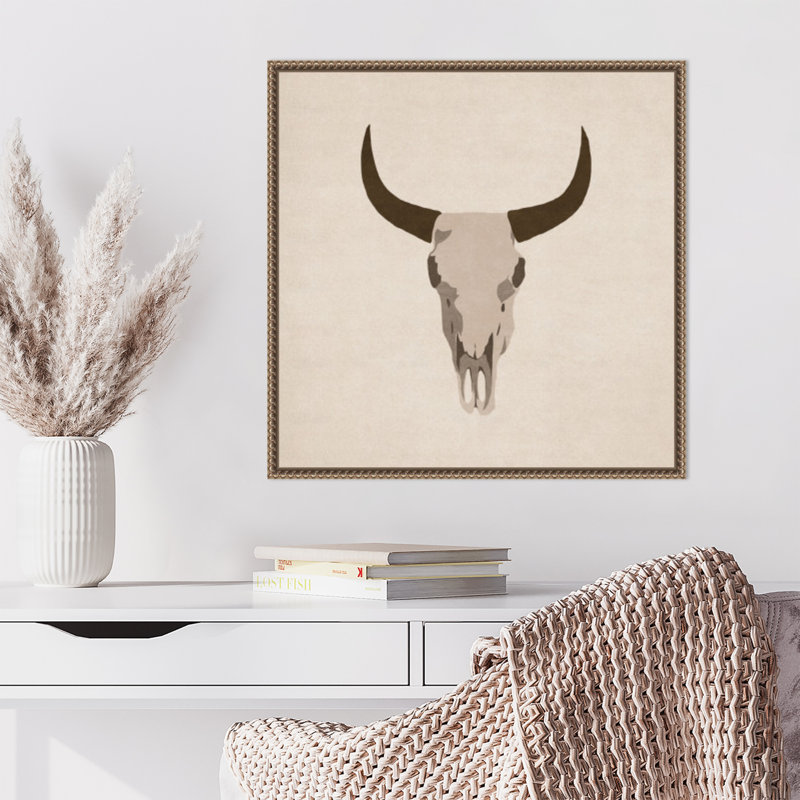 «Skull» par Emel Tunaboylu, reproduction d'art sur toile encadrée, H 22 po x l 22 po