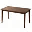 Bureau en bois massif L 55,12 po, bureau en noyer moderne Mid-Century pour petits espaces, chambre à coucher