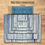 Tapis bleu / beige / gris Ellensburg-656831060