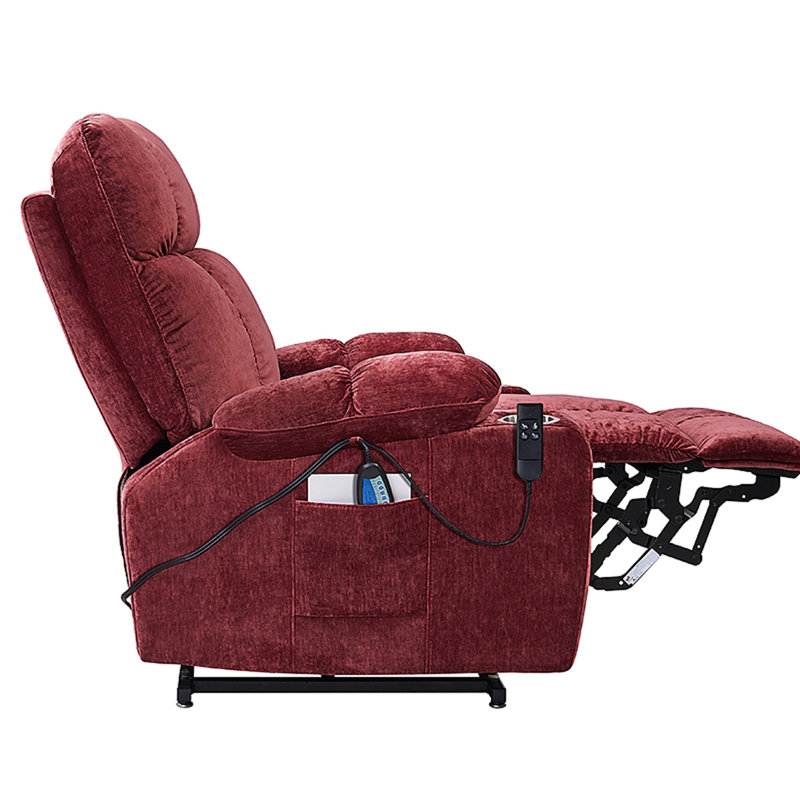 Electric Power Lift Recliner Chair, Red