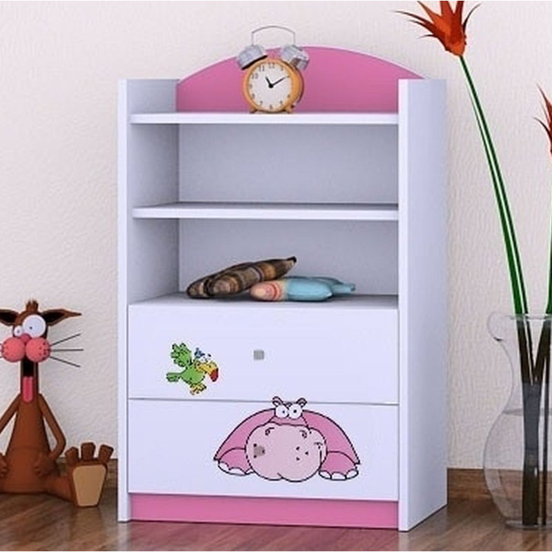 Annabel 96cm H X 60cm W Animals Kids Cube, Pink