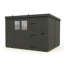 Total Sheds 10ft x 8ft Composite Pent Garden Shed - Single Door - With Windows - EPDM Rubber Roof - UK Manufactured