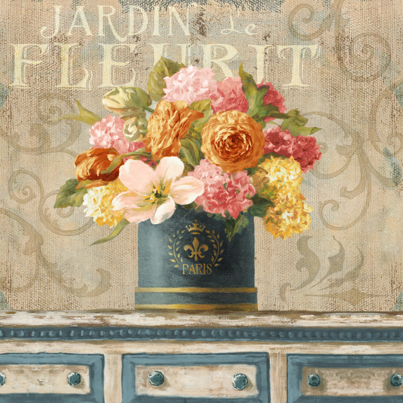 Tulips In Hatbox by Danhui Nai - Wrapped Canvas Painting, 91cm H x 91cm W x 3.8cm D	