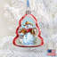 3.5'' Handmade Glass Holiday Shaped Ornament