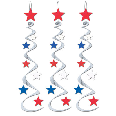 Whirl en plastique patriotique star