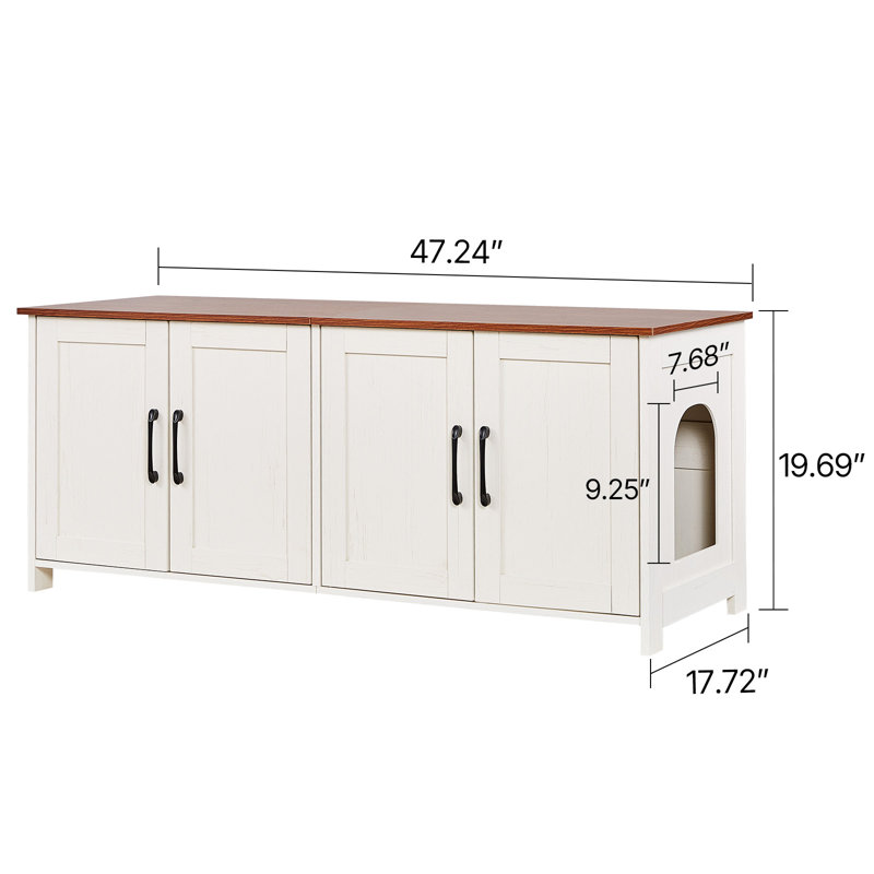 Enceinte de litière pour chat 28,35 po x 21,65 po x 7,48 po 1 pièce