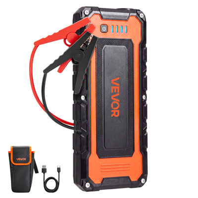 Jump Starter 5000A Peak Portable Car Battery Booster Jump Box 12V, for Up to 9.0L Gas / 8.0L Diesel Engine, Power Bank, 3 Mode Emergency LED Flashlight, Lithium Battery Pack, with USB Output