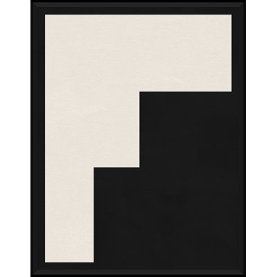 Formes graphiques en noir et crème 8 - Impression