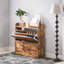 16 Pair Flip Down Shoe Storage